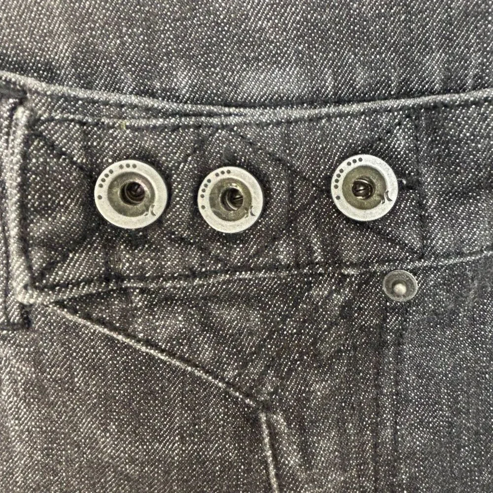 Hurley Women's Size 31 Button Fly Black Slim Fit Jeans